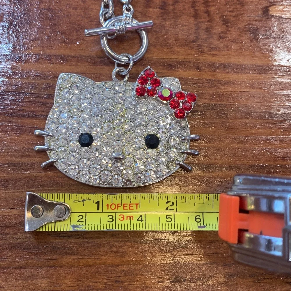 Sanrio Hello Kitty Large Rhinestone Pendant Necklace - Picture 6 of 17
